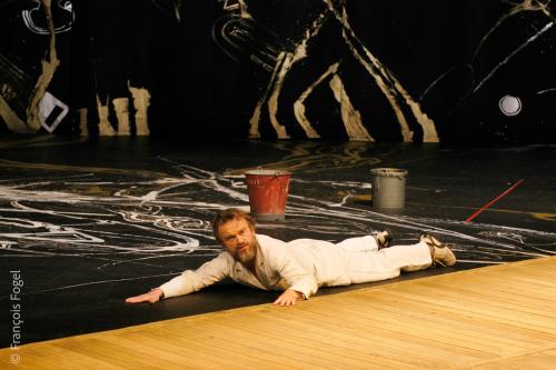 Dominique Pinon, La Scène, de Valère Novarina. Théâtre national de la Coline. 2003