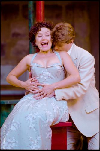 Catrin Wyn Davies, Gilles Cachemaille. Don Giovanni. Mes Peter Brook. Festival d’Aix-en-Provence 1998