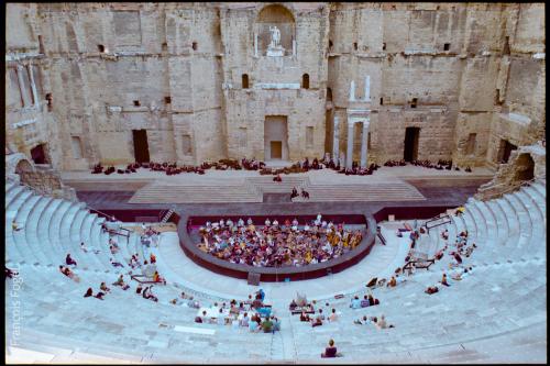 Le Théâtre antique d'Orange durant les Chorégies