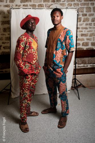 Benjamin Sheron Mbongue et Carmelo Meloca, clowns